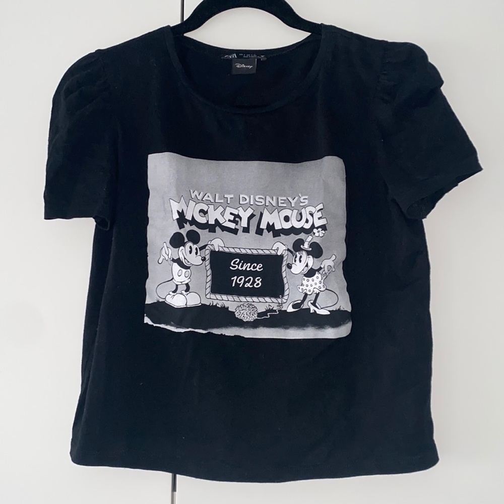 Zara x Disney Minnie & Mickey Graphic T-Shirt
